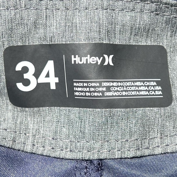 🌻NEW (w/tag) Hurley Blue One and Only 21" Supersuede Board Shorts Size 34 - Picture 8 of 12